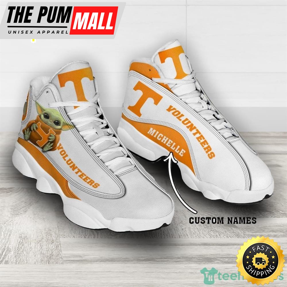 Tennessee Volunteers Fans Baby Yoda Custom Name Air Jd 13
