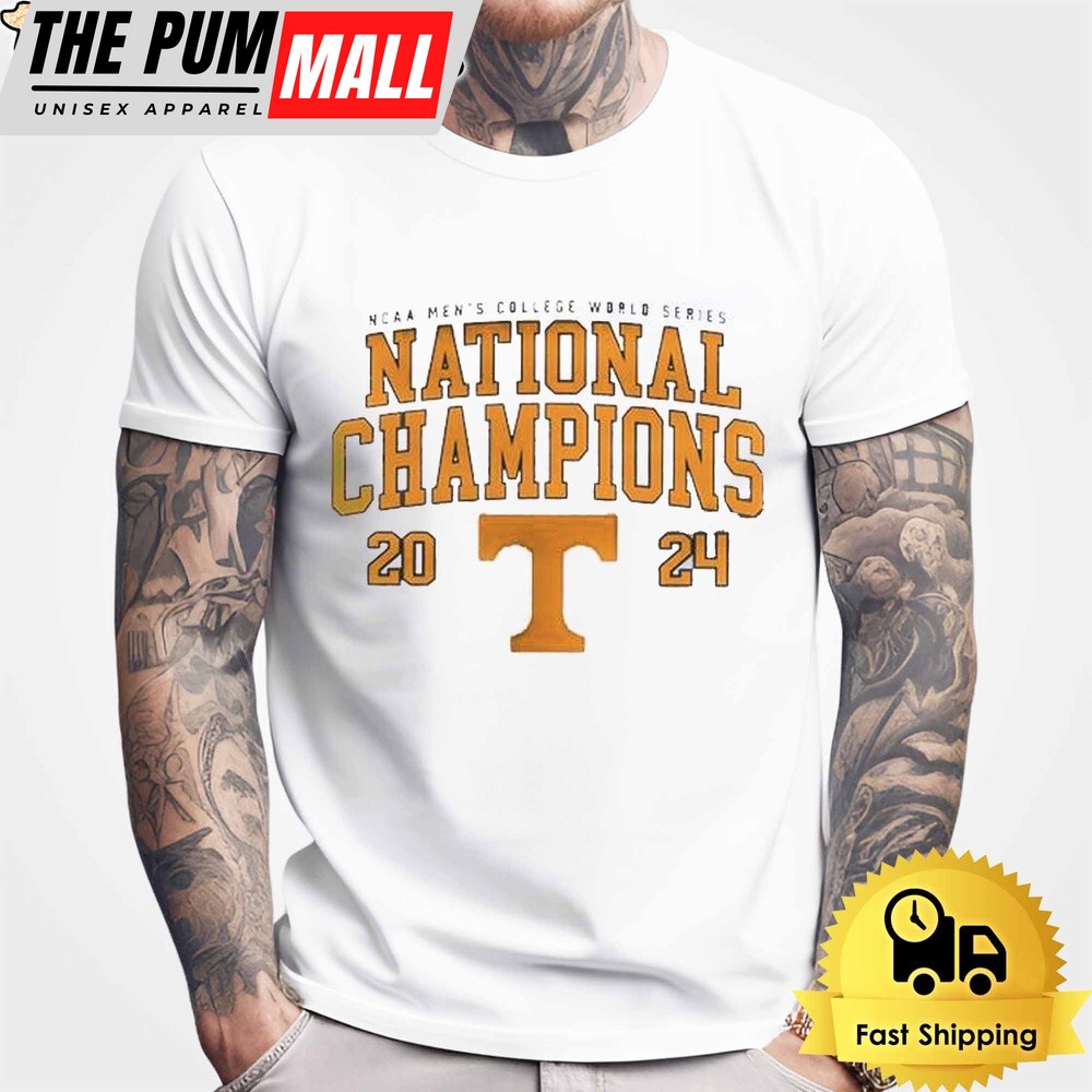 Tennessee Volunteers Ncaa Men College World Series National Champions 2024 Unisex T-Shirt
