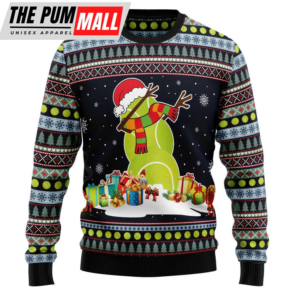 Tennis Snowman HT102910 Ugly Christmas Sweater – Best Gift For Christmas