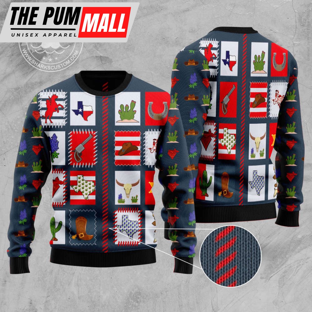texas-awesome-ty309-ugly-christmas-sweater-noel-malalan-signature-1e9935fl Texas Awesome TY309 Ugly Christmas Sweater – Noel Malalan Signature