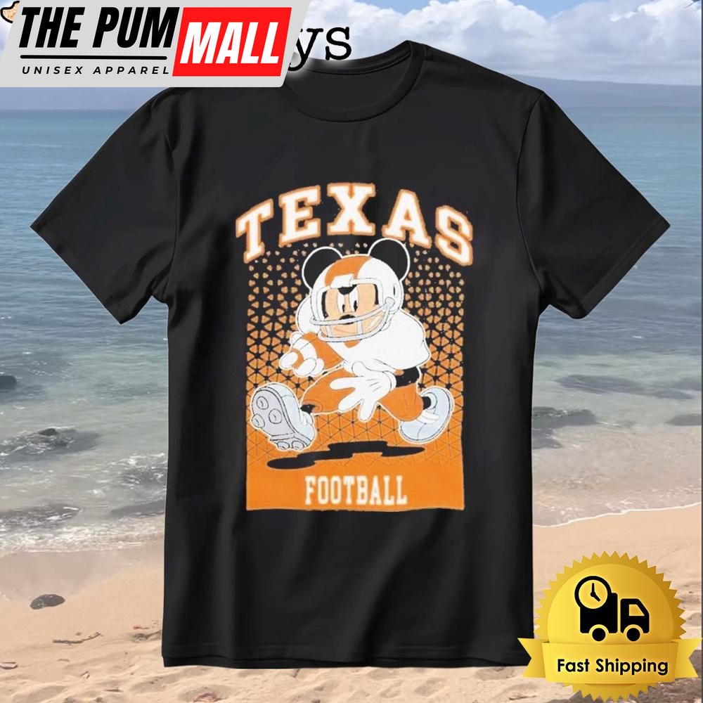 Texas Football Quarterback Mickey Mouse T-Shirt