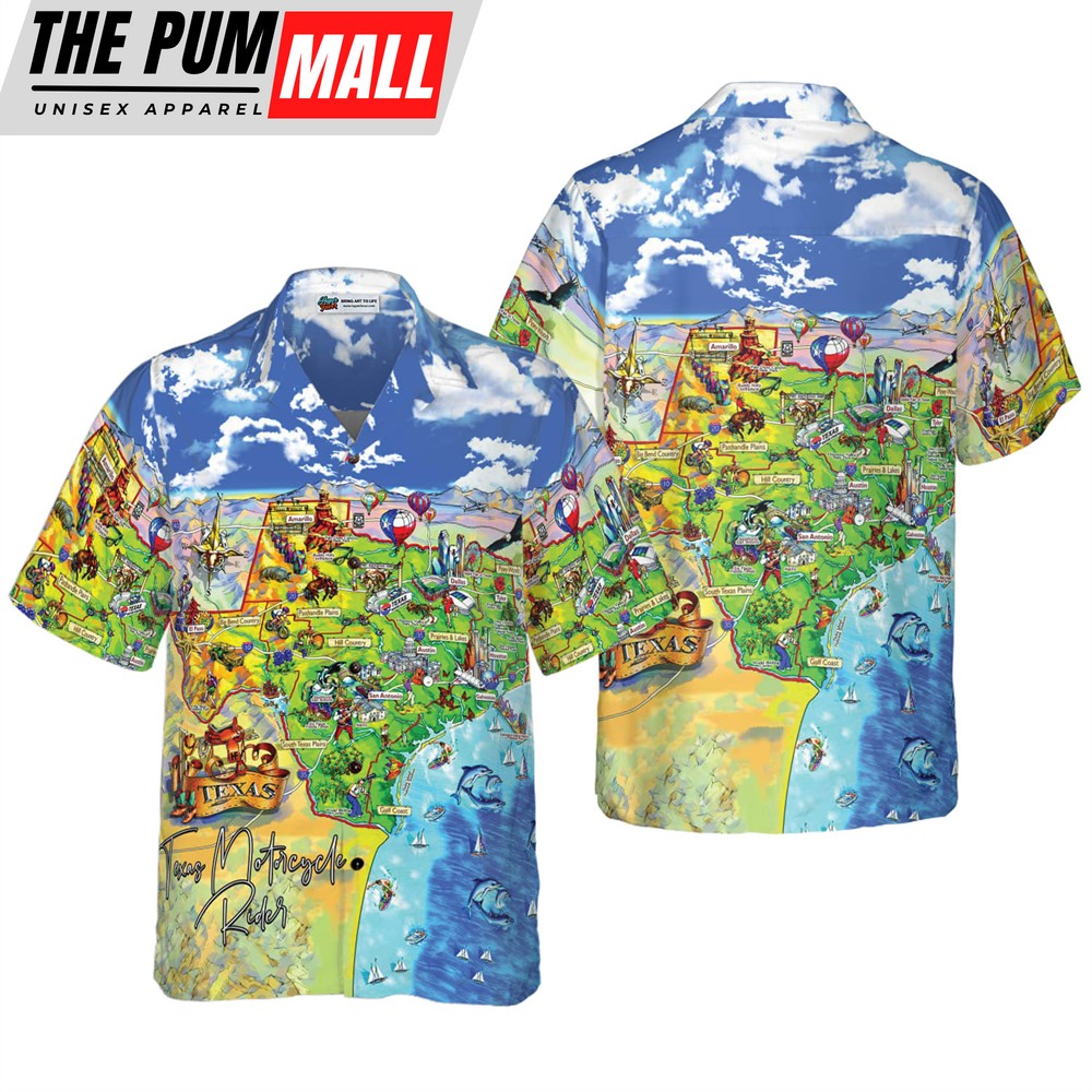 Texas Hawaiian Shirt, Beach Travel Custom Texas Hawaiian Shirt