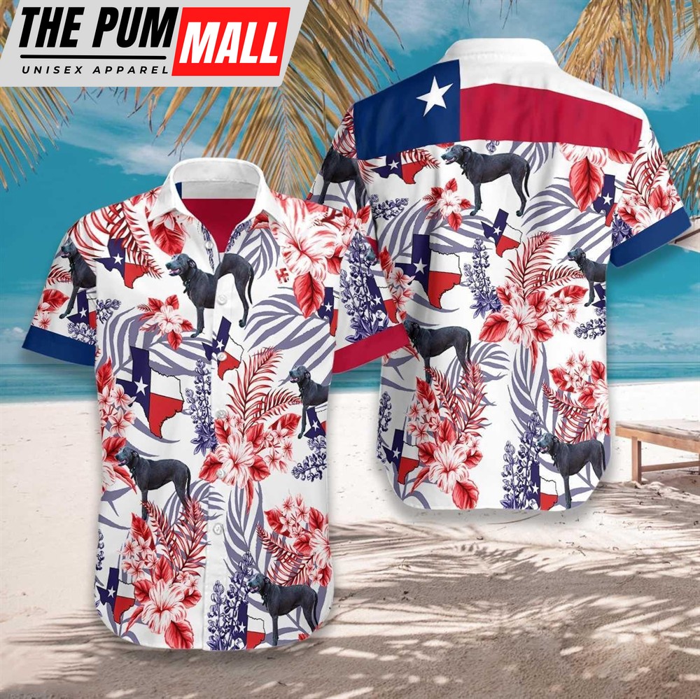 Texas Hawaiian Shirt, Bluebonnet Texas Dog Hawaiian Shirt Hawaiian Shirt