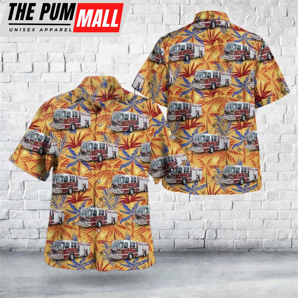 Texas Hawaiian Shirt, Brazoria, Texas, Brazoria Volunteer Fire Department Hawaiian Shirt