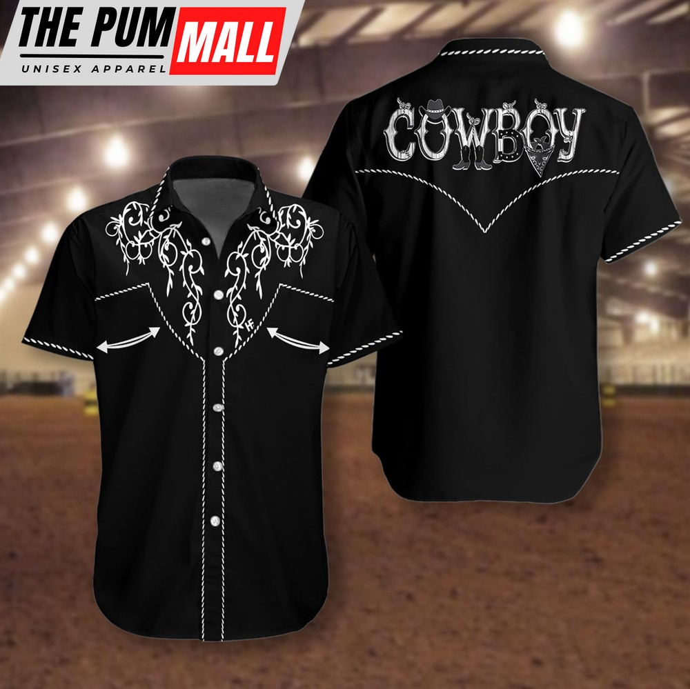 Texas Hawaiian Shirt, Cowboy Rodeo Texture Hawaiian Shirts