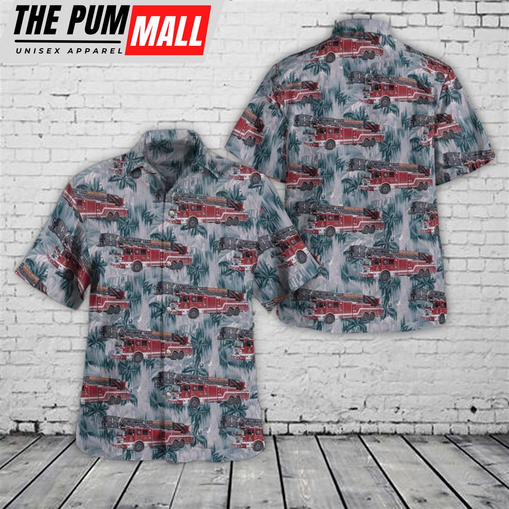 Texas Hawaiian Shirt, Denton, Texas, Denton Fire Department Hawaiian Shirt