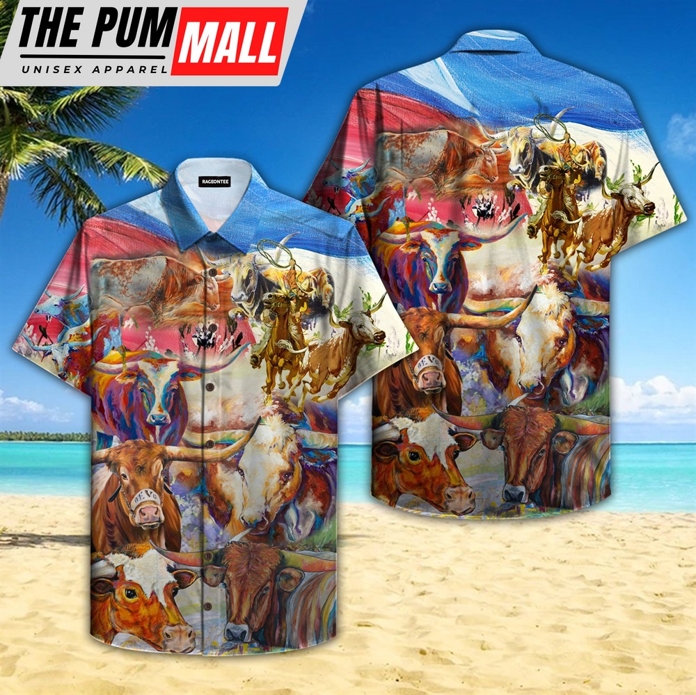 Texas Hawaiian Shirt, Dont Stop Until You Proud Texas Cowboy Horse Hawaiian Shirts