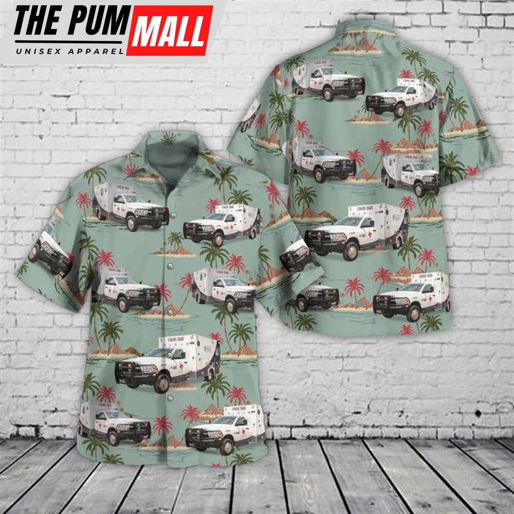 Texas Hawaiian Shirt, Gatesville, Texas, Coryell Memorial Healthcare System EMS Hawaiian Shirt