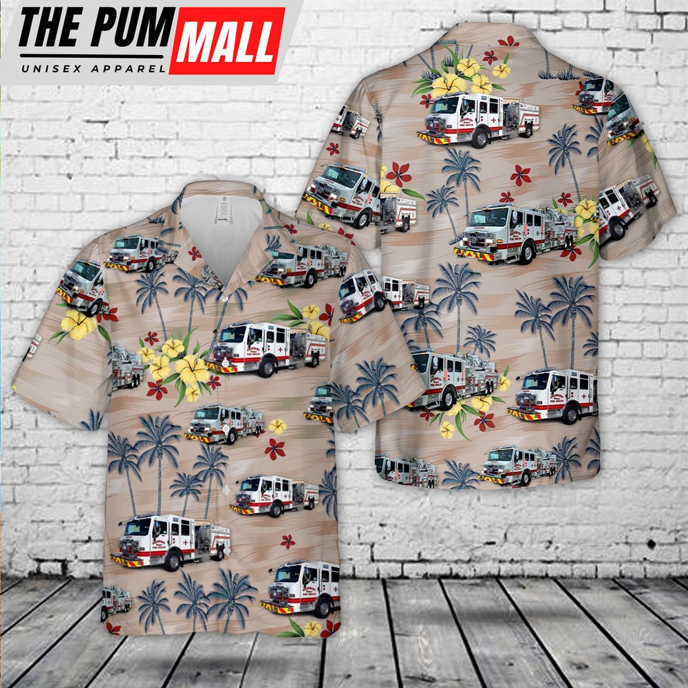 Texas Hawaiian Shirt, Granbury Volunteer Fire Department, Texas Hawaiian Shirt