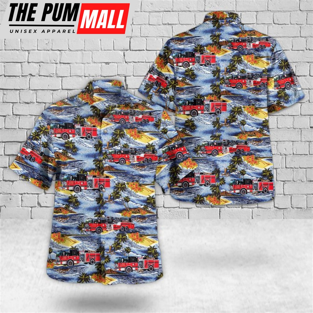 Texas Hawaiian Shirt, Harlingen, Texas, Harlingen Fire Department Hawaiian Shirt