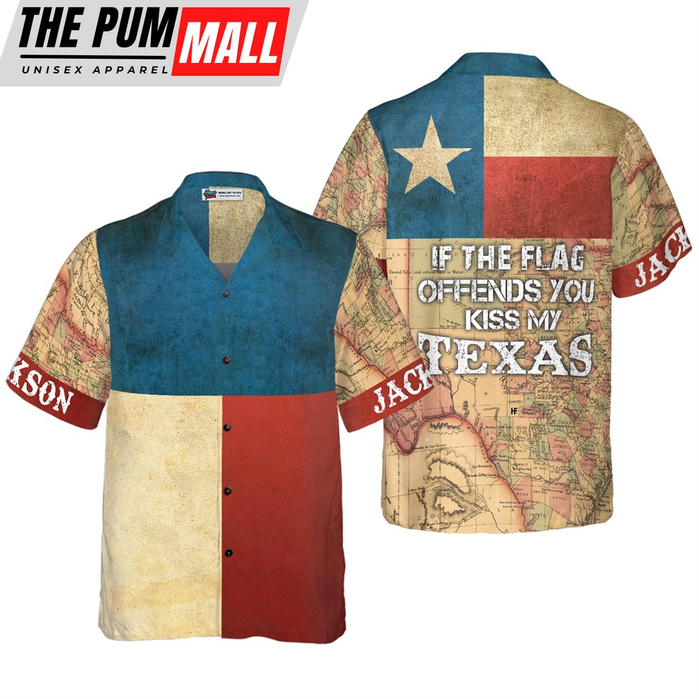 Texas Hawaiian Shirt, Proud State Of Texas Custom Hawaiian Shirt