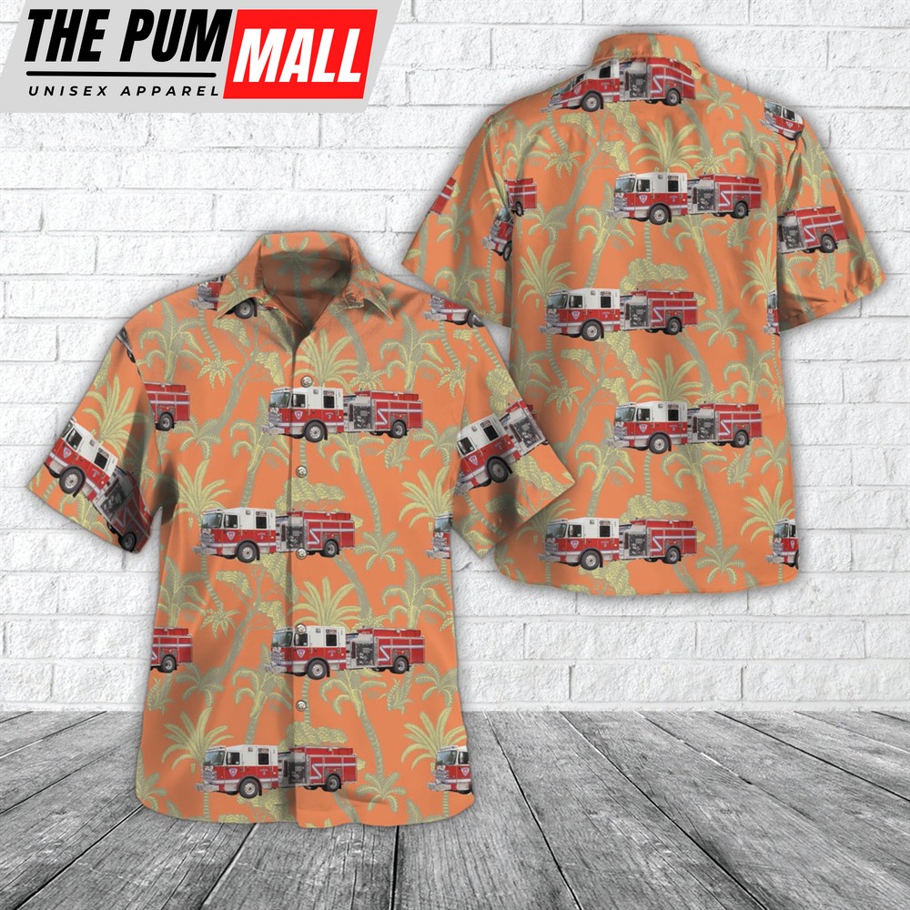 Texas Hawaiian Shirt, San Angelo, Texas, San Angelo Fire Department Hawaiian Shirt