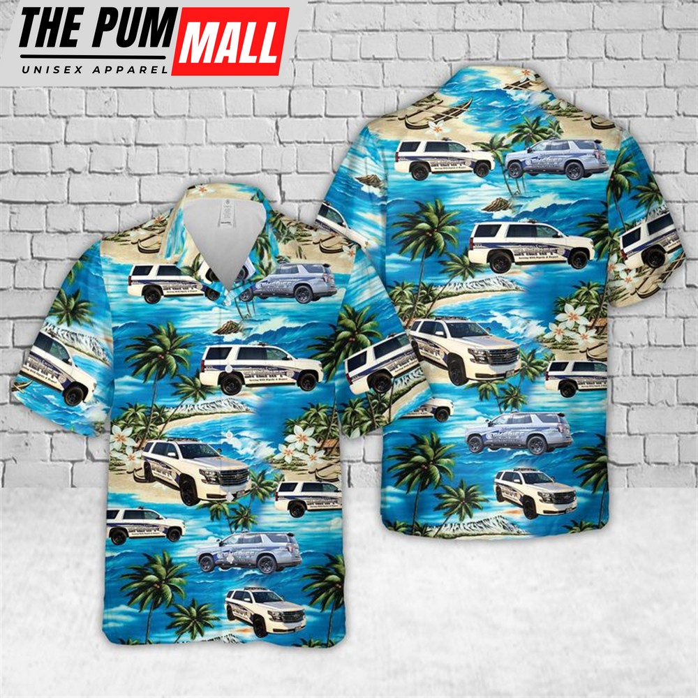 Texas Hawaiian Shirt, Texas Brazoria County Sheriff Hawaiian Shirt