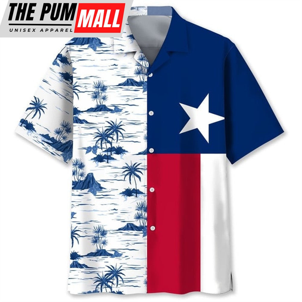 Texas Hawaiian Shirt, Texas Coconut Hawaii Shirt