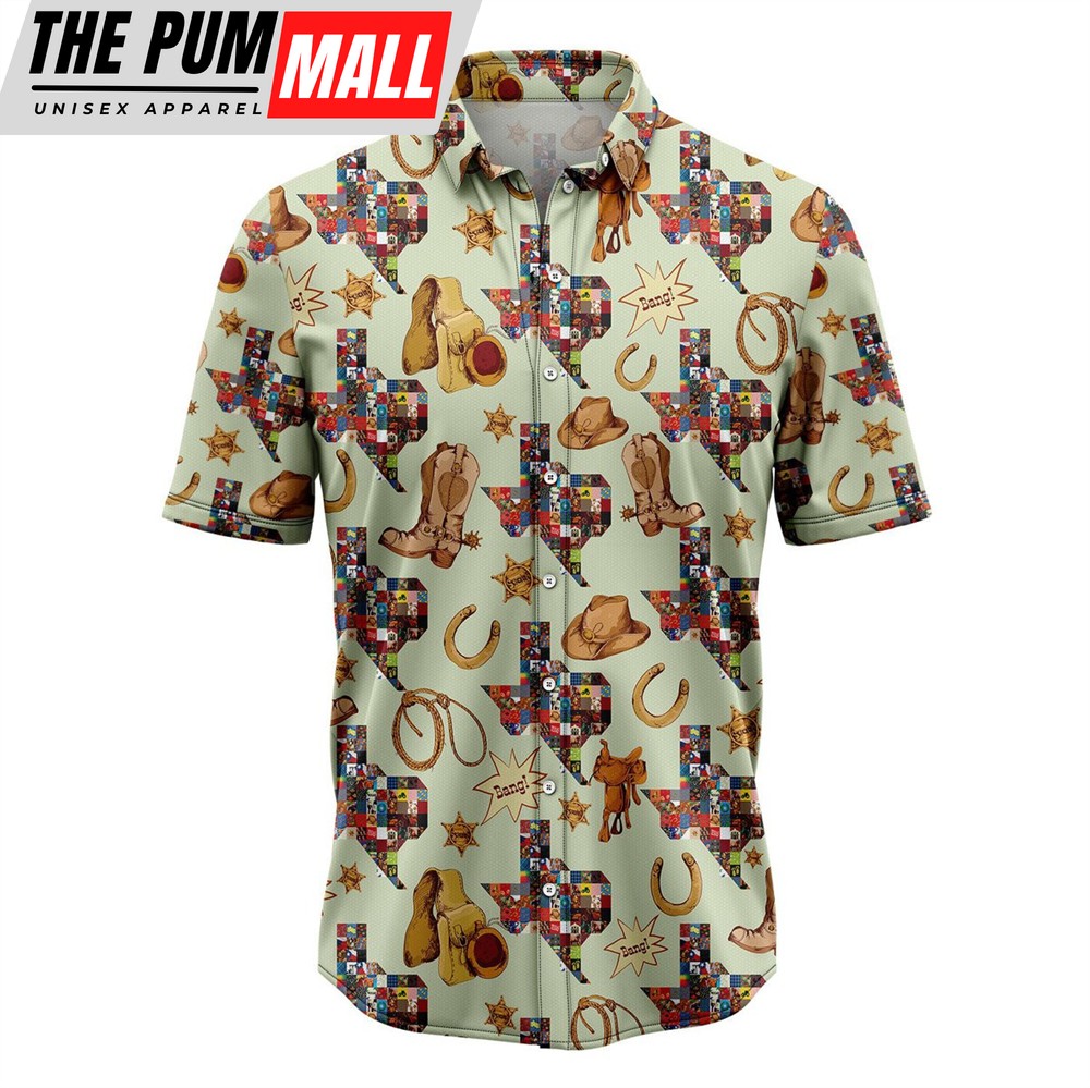 Texas Hawaiian Shirt, Texas Cowboy G5710 Hawaiian Shirt