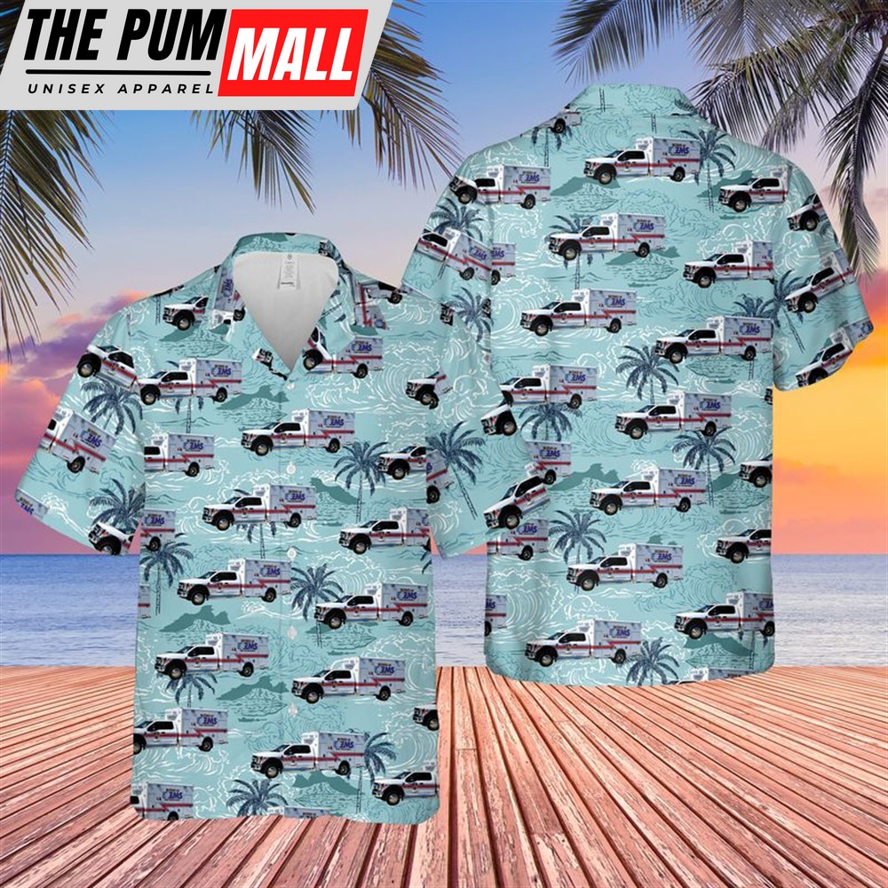 Texas Hawaiian Shirt, Texas Harris County ESD No. 48 Fire Department Hawaiian Shirt