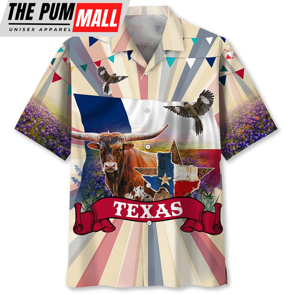 Texas Hawaiian Shirt, Texas Hawaiian Shirt