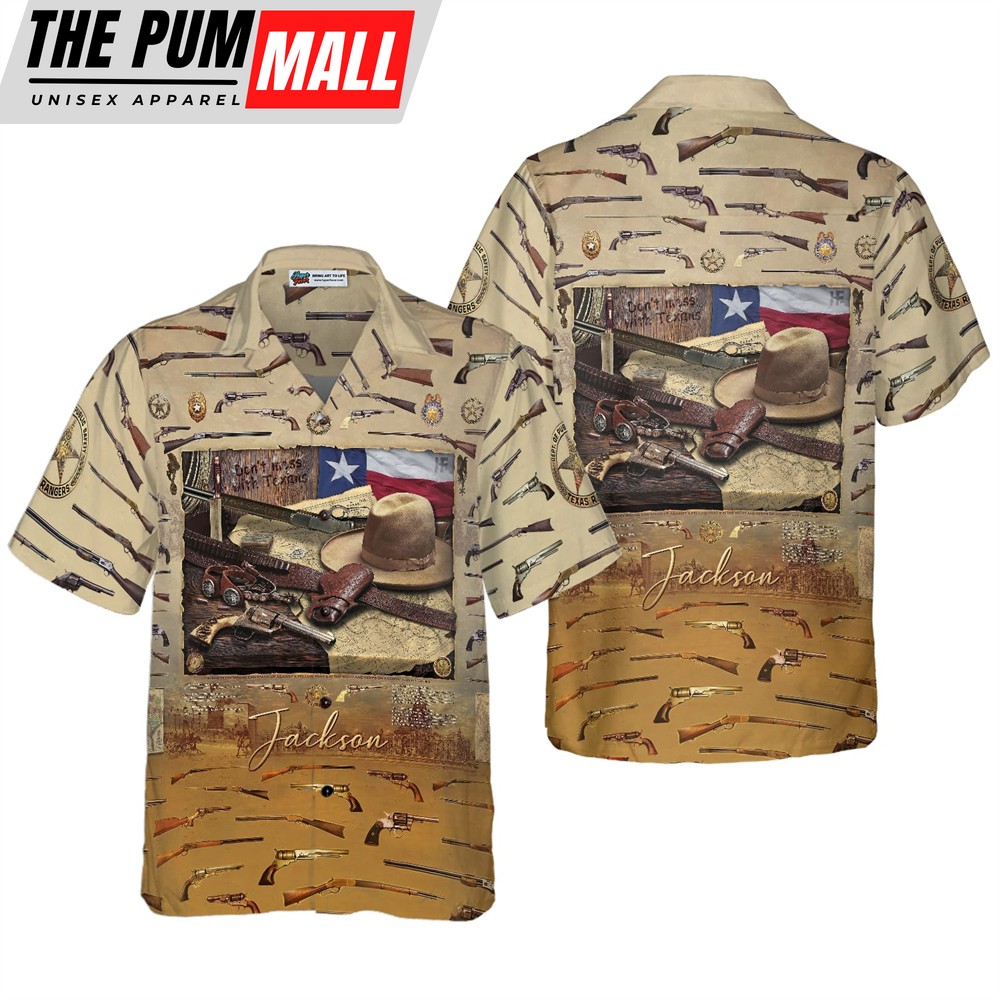 Texas Hawaiian Shirt, Texas Heritage Custom Hawaiian Shirt