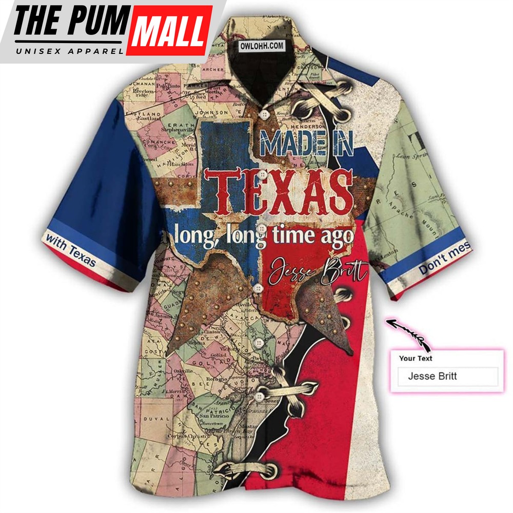 Texas Hawaiian Shirt, Texas Peace Life Cool Style Personalized Hawaiian Shirt