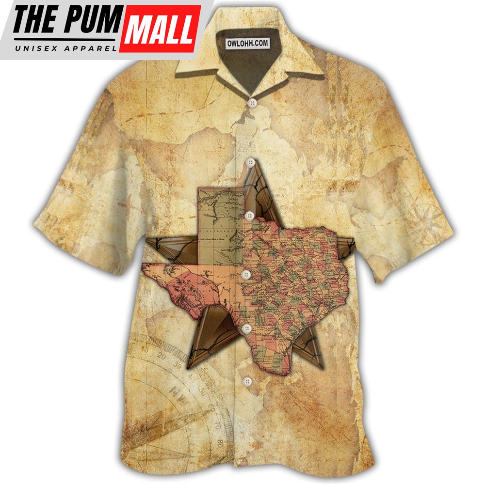 Texas Hawaiian Shirt, Texas Peace Life Style In Map Hawaiian Shirt