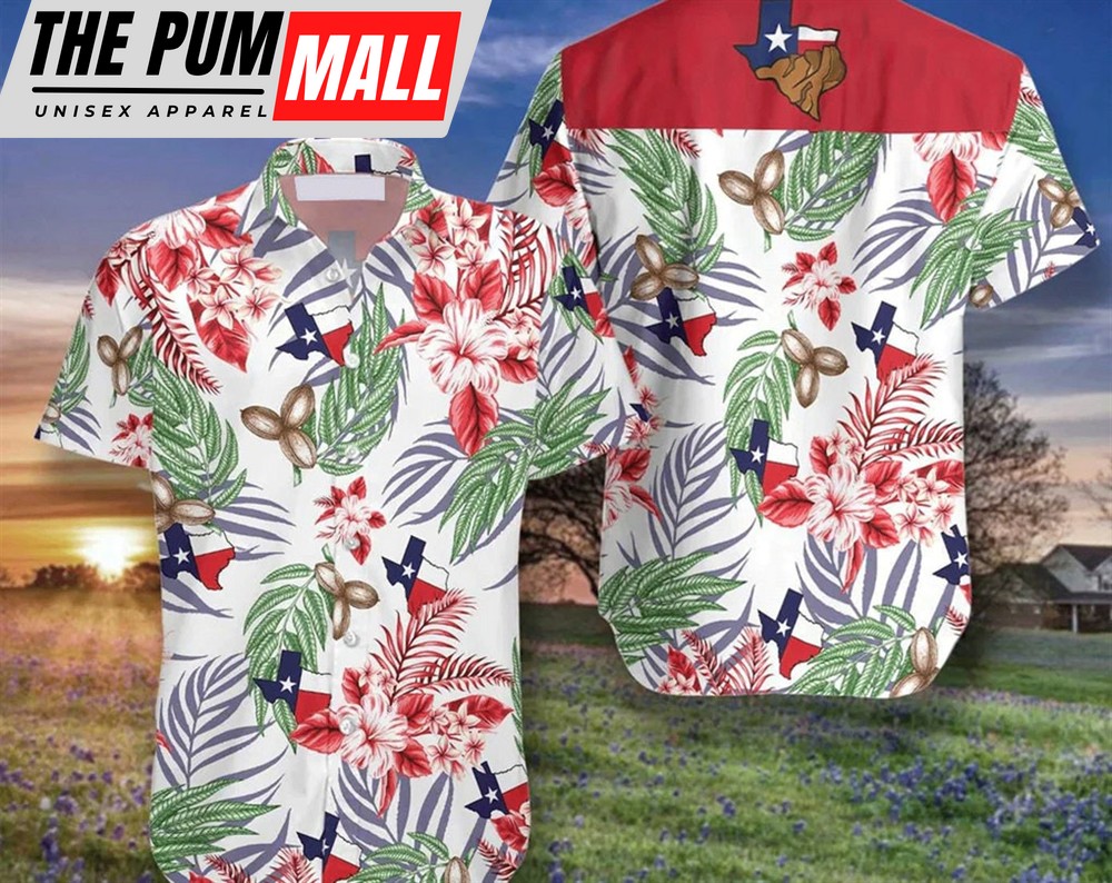 Texas Hawaiian Shirt, Texas Proud Pecan Hawaiian Shirt