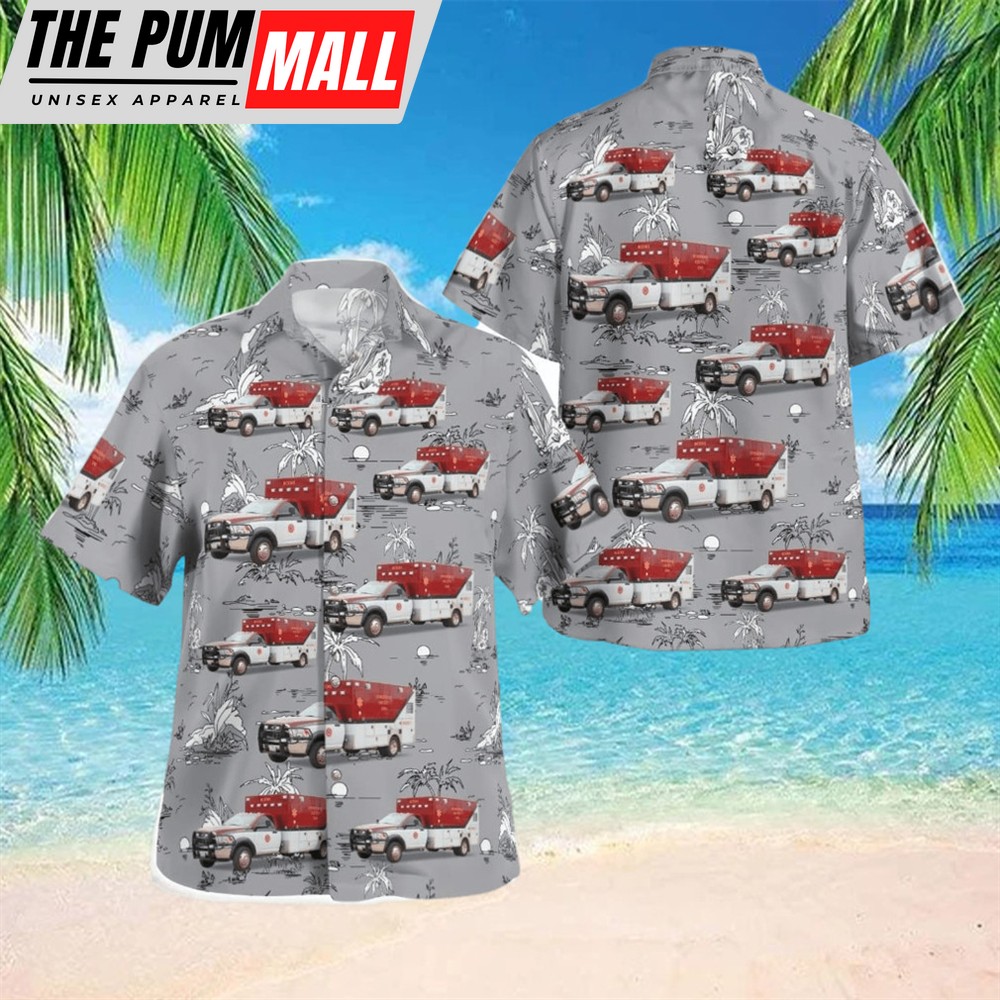 Texas Hawaiian Shirt, Texas Robertson County EMS Hawaiian Shirt Best Style Women