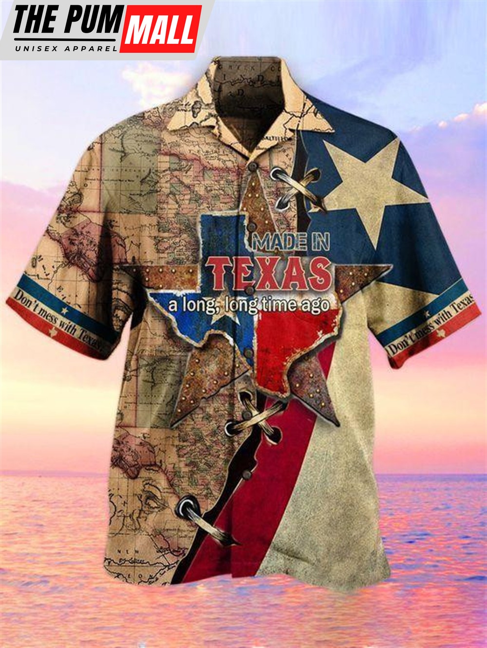 Texas Hawaiian Shirt, Texas Tan High Quality Hawaiian Shirt
