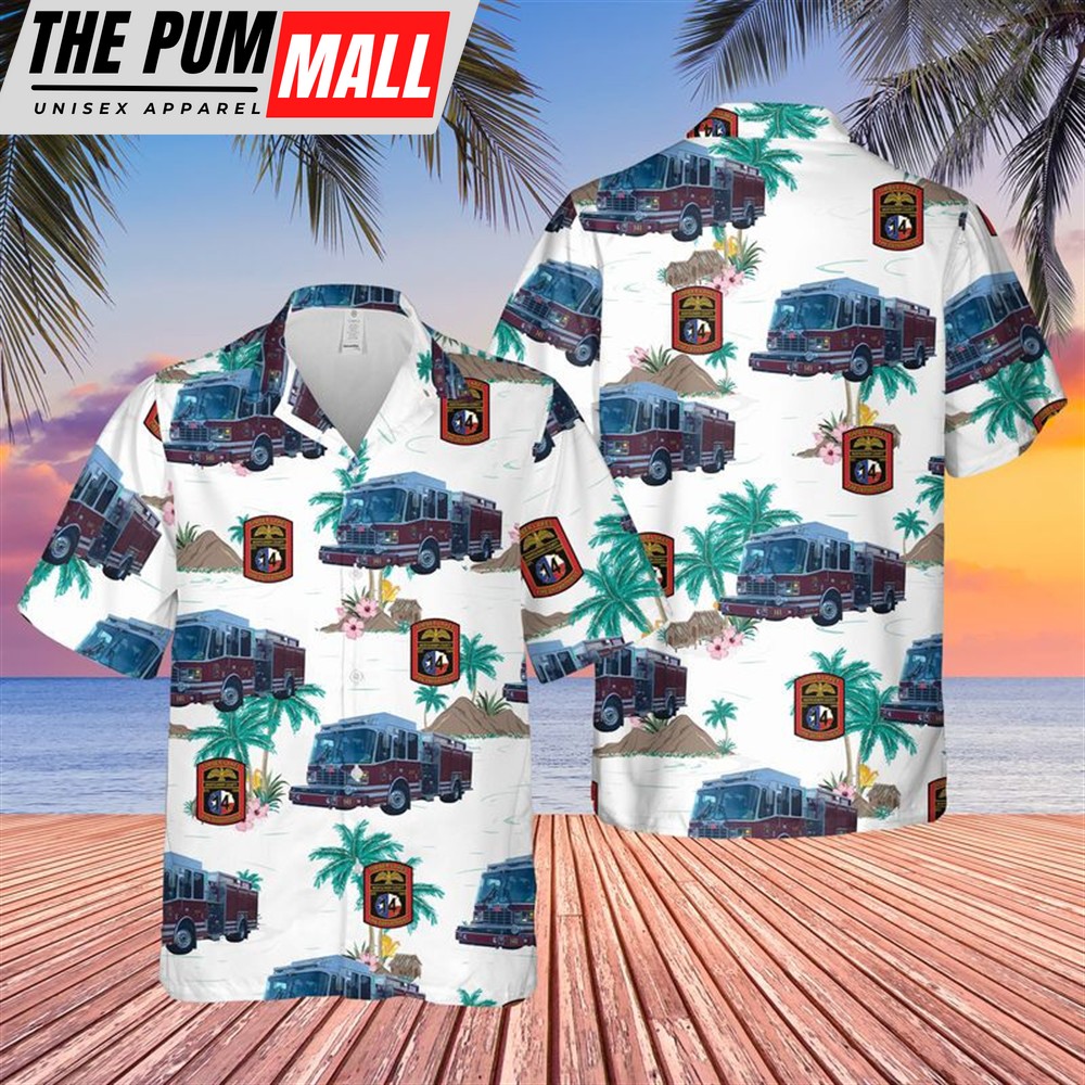Texas Hawaiian Shirt, Texas Timber Lakes Volunteer Fire Department Hawaiian Shirt