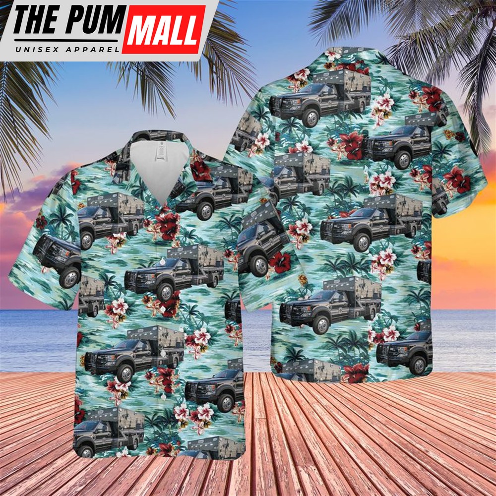 Texas Hawaiian Shirt, Texas Wise County EMS Rescue Hawaiian Shirt
