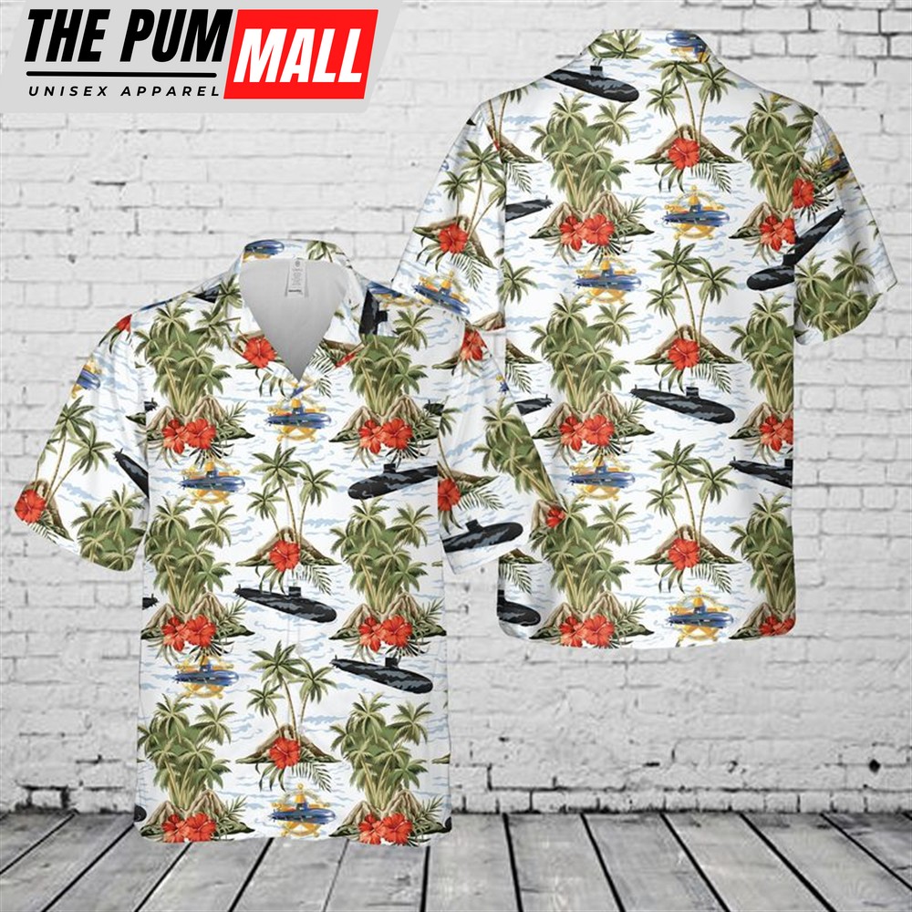 Texas Hawaiian Shirt, US Navy USS Texas (SSN-775) Hawaiian Shirt