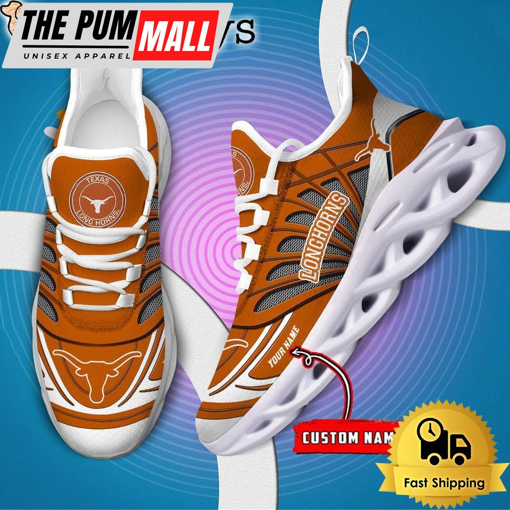 Texas Longhorns NCAA Custom Max Soul Shoes Sneaker