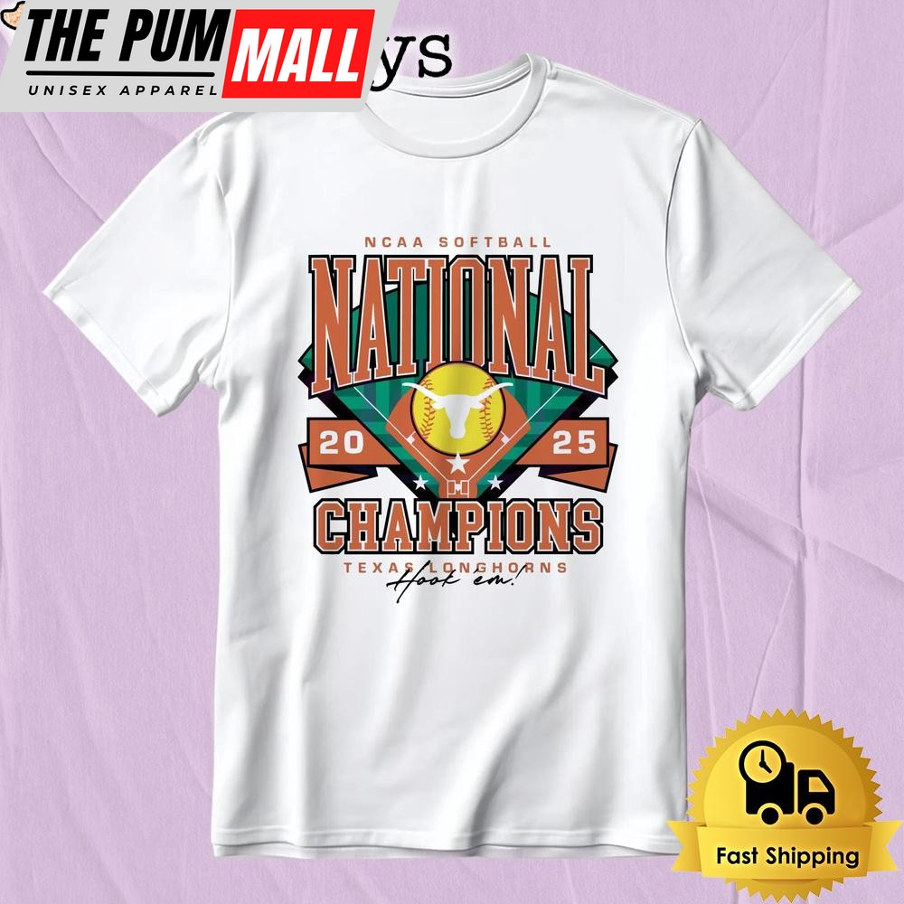 Texas Longhorns Softball National Champions 2025 Ringer T-Shirt