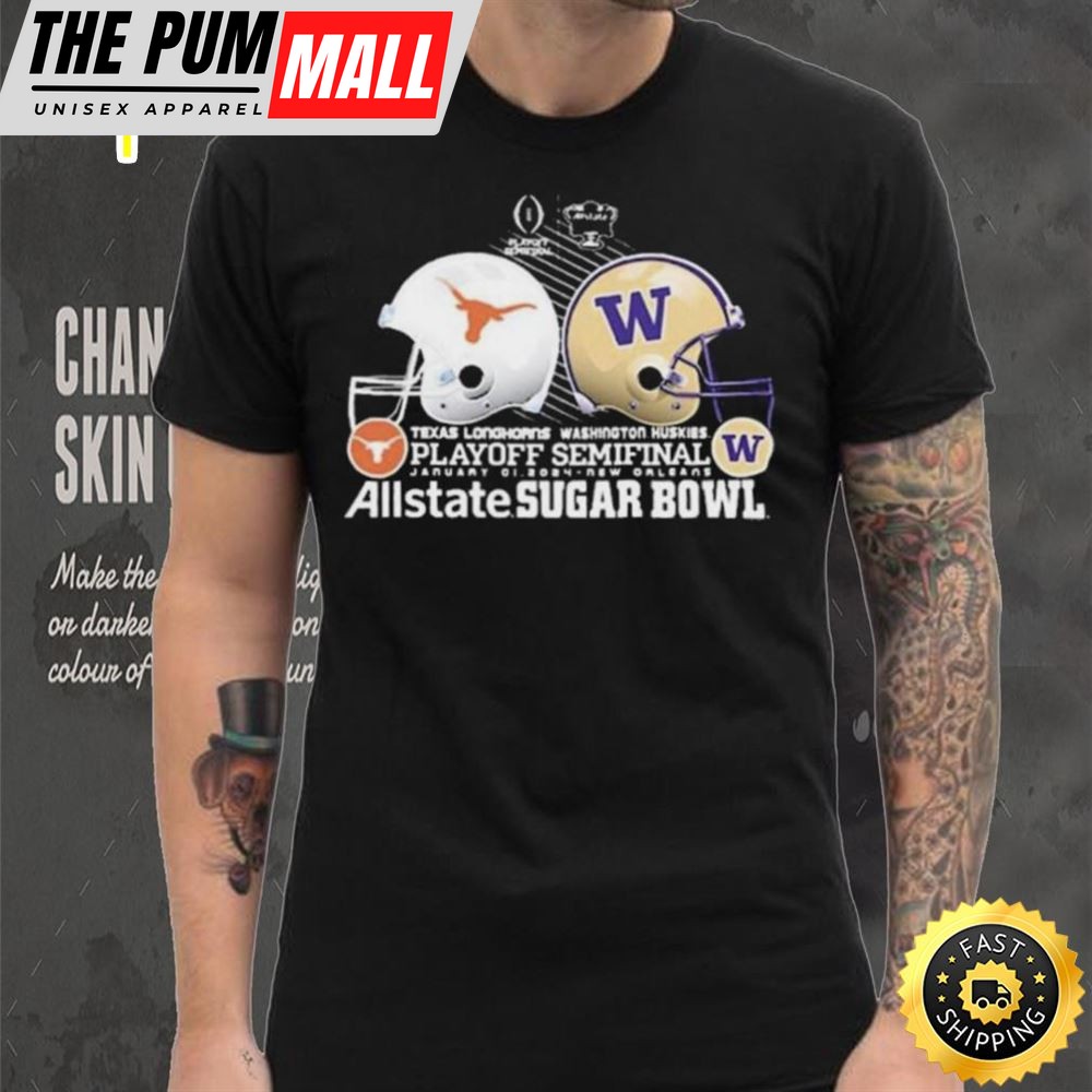 Texas Longhorns Vs Washington Huskies 2025 Cfp Sugar Bowl Head To Head Shirt