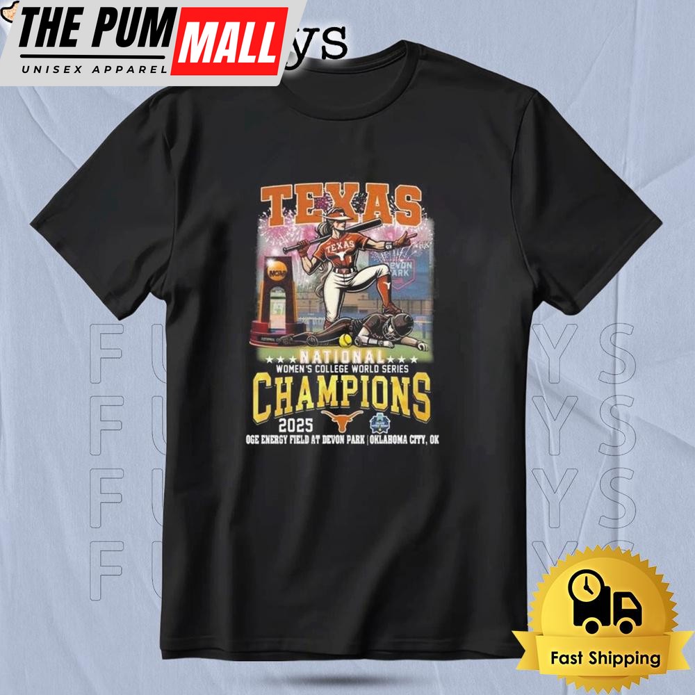 Texas Longhorns Women College World Series 2025 Champions T Shirt