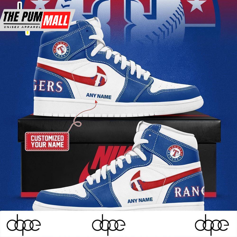 Texas Rangers Custom Name Air Jd1 Shoes
