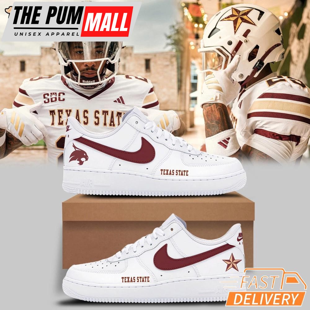 Texas State Helmet Logo New Air Force 1 Shoes