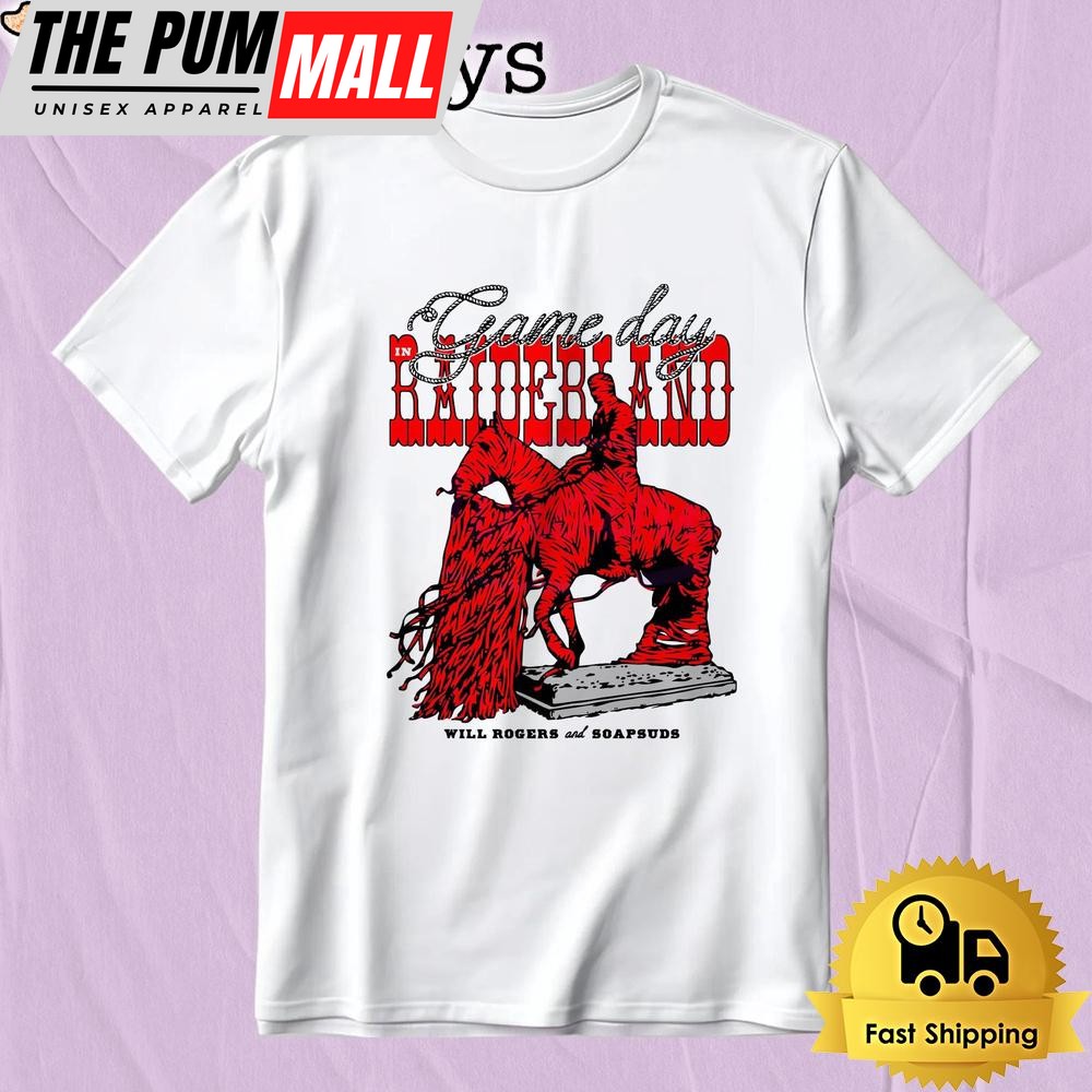 Texas Tech Raiderland Game Day Will Rogers And Soapsuds T-Shirt