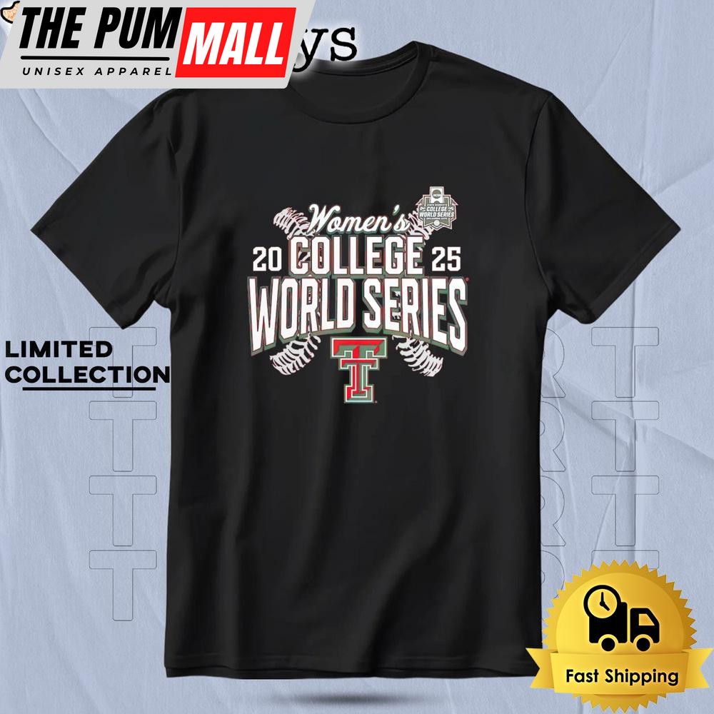 Texas Tech Red Raiders 2025 Ncaa Softball Women’s College World Series Cut Off T Shirt
