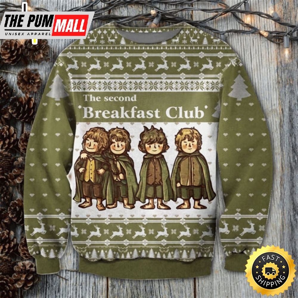 Thanksgiving Sweater Second Breakfast Club Ugly Woolen