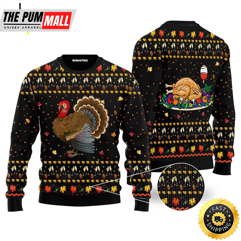 Thanksgiving Ugly Christmas Sweater For Men & Women