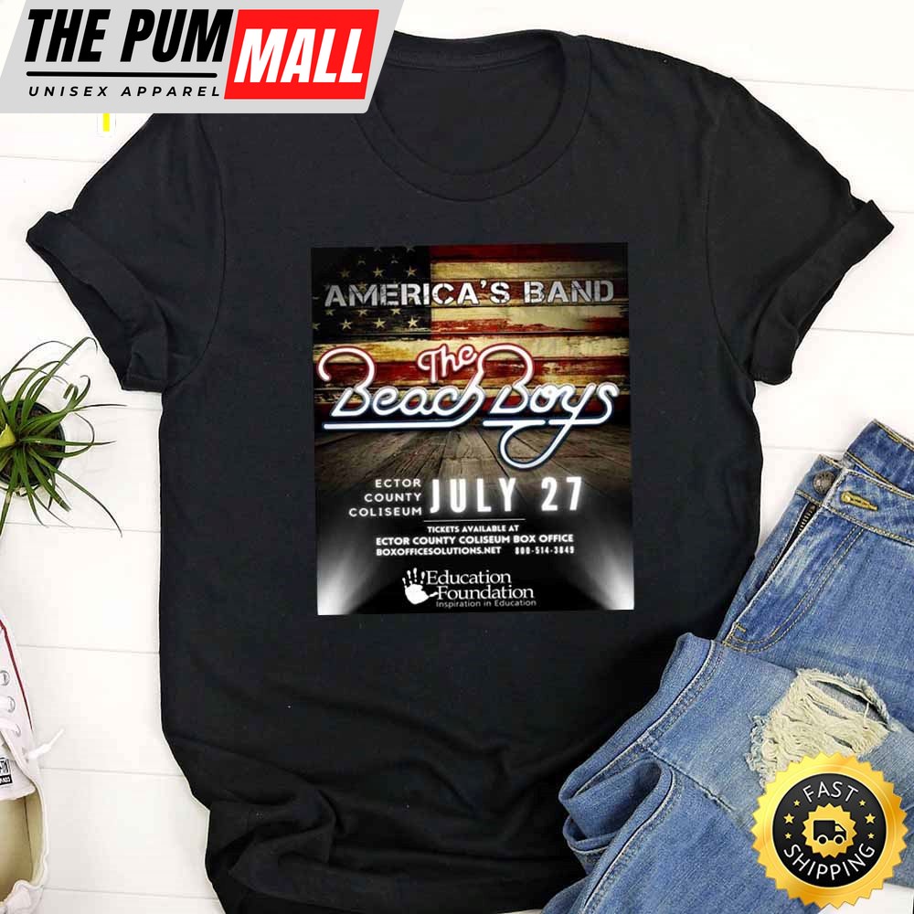 The Beach Boys Nashville Tour 2025 Black T-Shirt