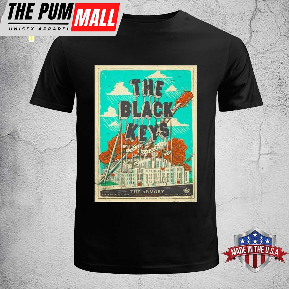 The Black Keys September 2025 The Armory In Minneapolis MN Unisex T-Shirt