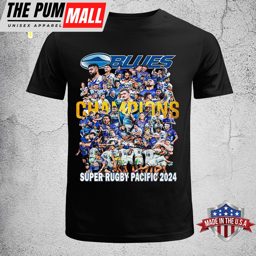 The Blues Super Rugby Pacific 2025 Champions Unisex T-Shirt
