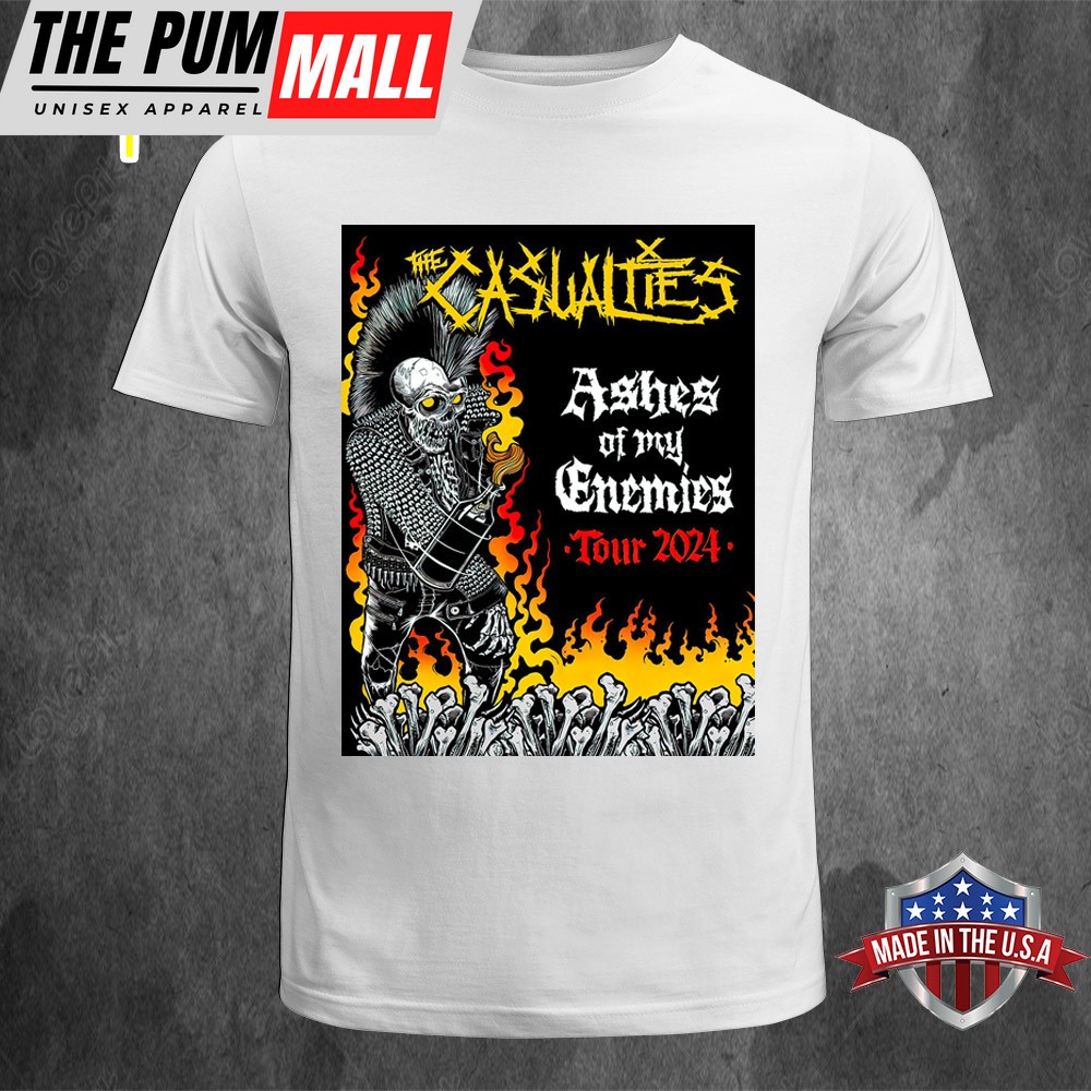 The Casualties Band Ashes Off My Enemies Tour 2025 Unisex T-shirt