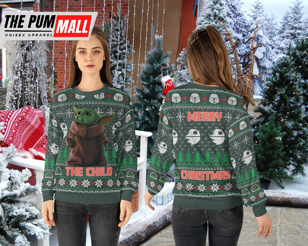 The Child Baby YODA Ugly Christmas Sweater