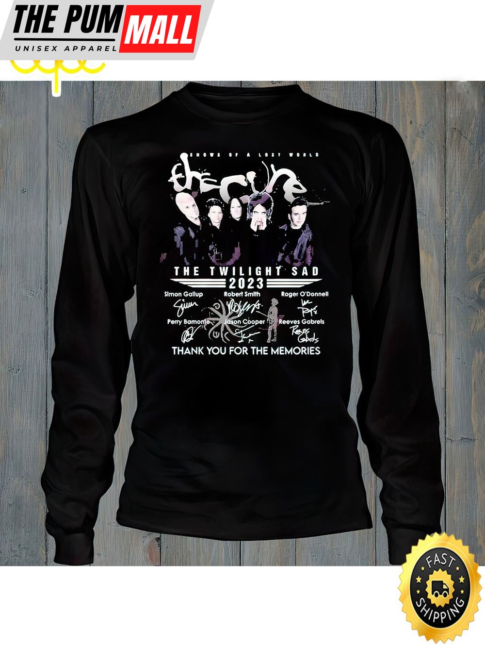The Cure Announce 2025 Shows Of A Lost World The Twilight Sad Thank You For The Memories T-Shirt Unisex T-Shirt