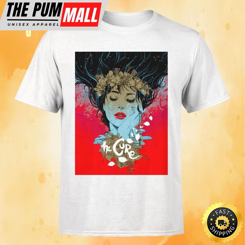 The Cure New Orleans May 11 Tour 2025 White Tshirt