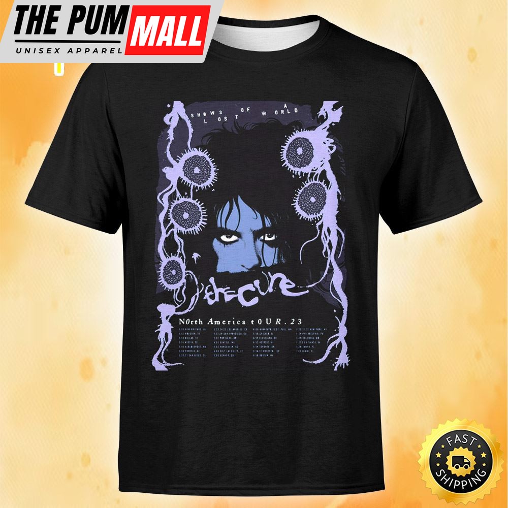 The Cure Shows Of A Lost World Tour 2025 Poster Dusk – Melrose Colorway Unisex Tshirt