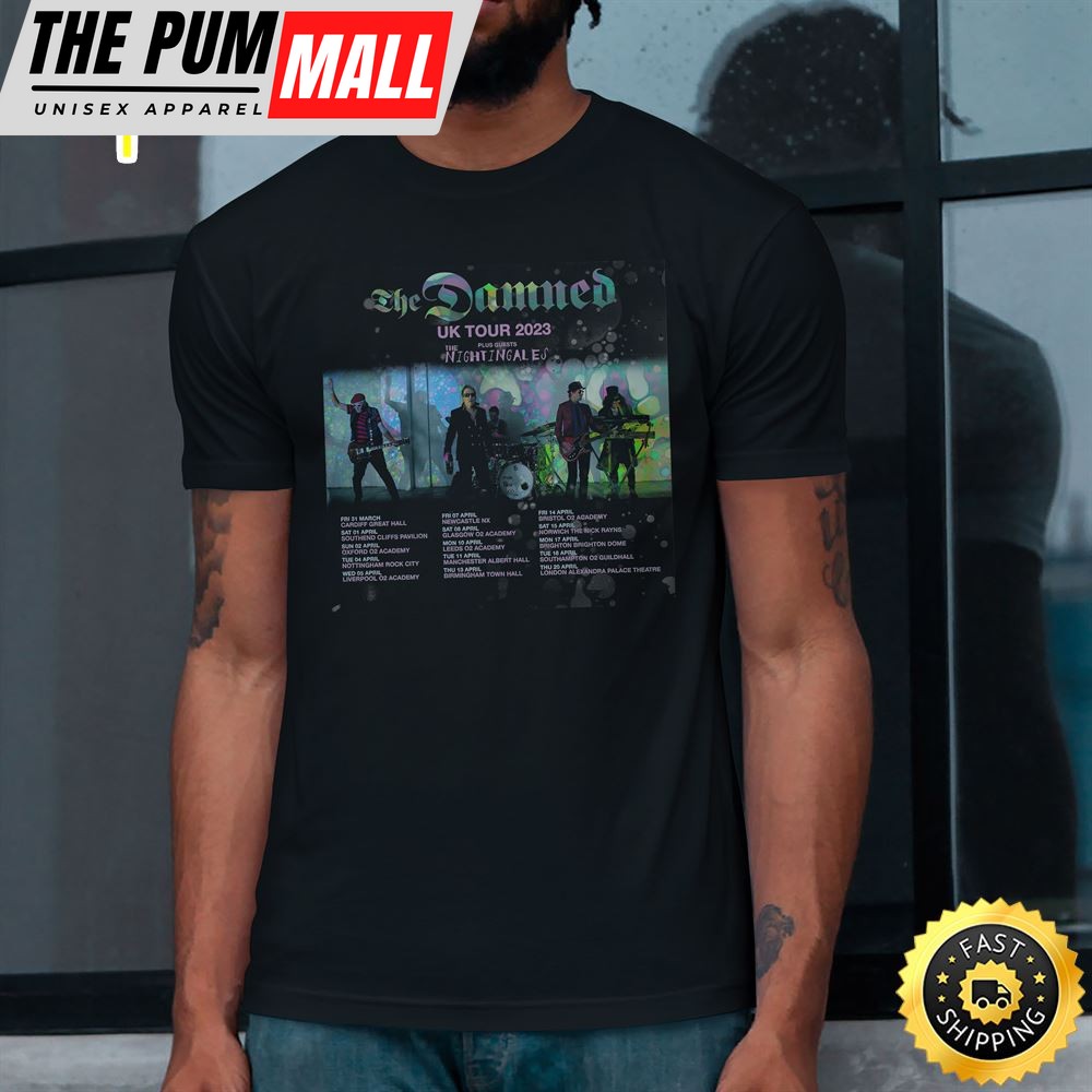 the-damned-announce-uk-tour-2025-with-special-guests-the-nightingales-t-shirt-np566bau The Damned Announce Uk Tour 2025 With Special Guests The Nightingales T-shirt