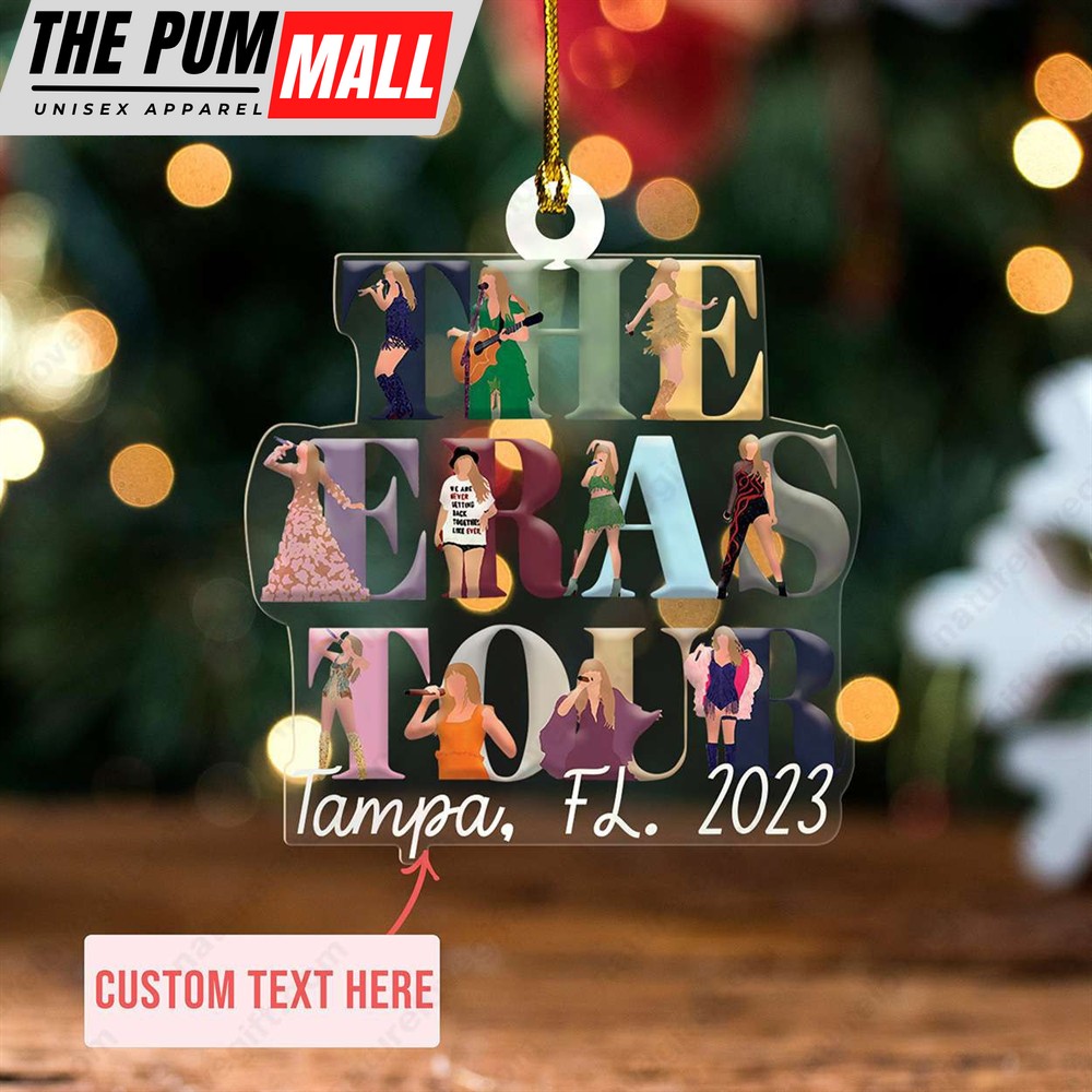 The Eras Tour Taylor Swift Personalized Ornament Swiftie Fan Gifts Limited Edition